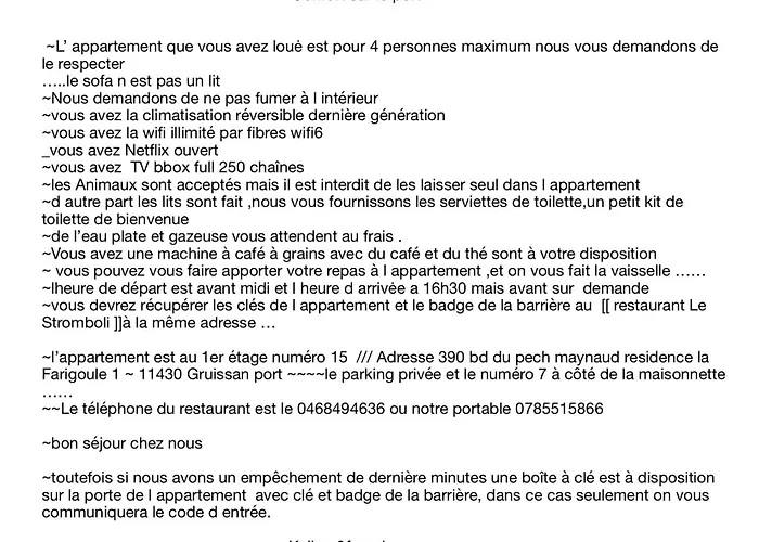 Διαμέρισμα Confort Sur Le Port Gruissan